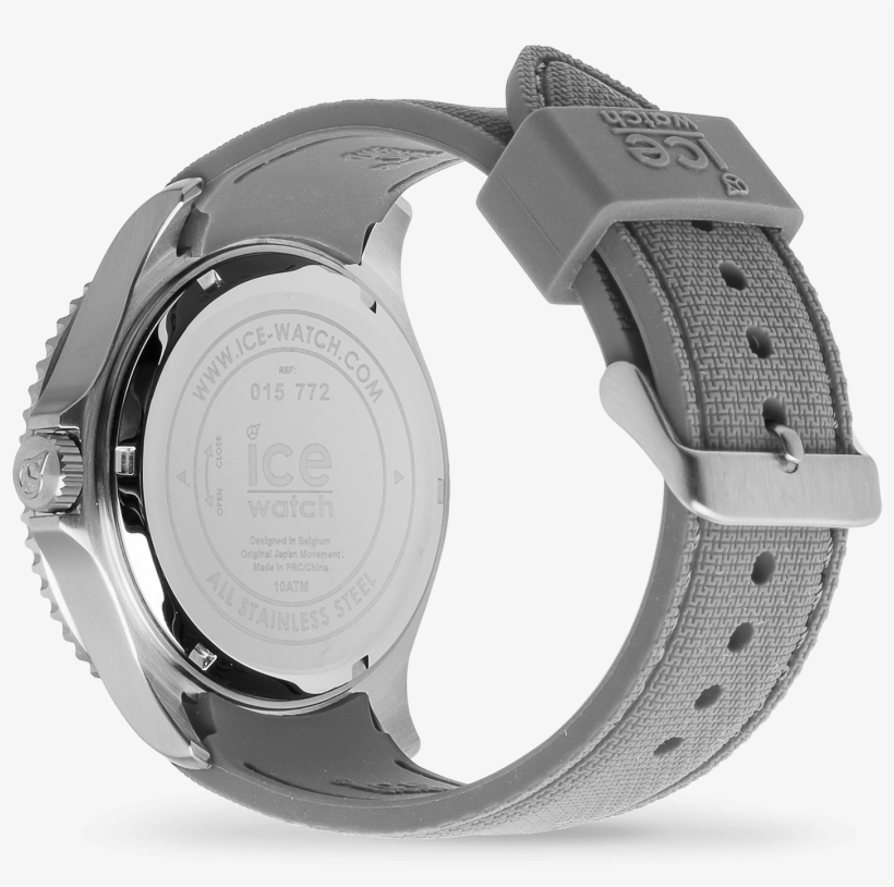 Ice Steel - Grey - Analog Watch, transparent png #8619712