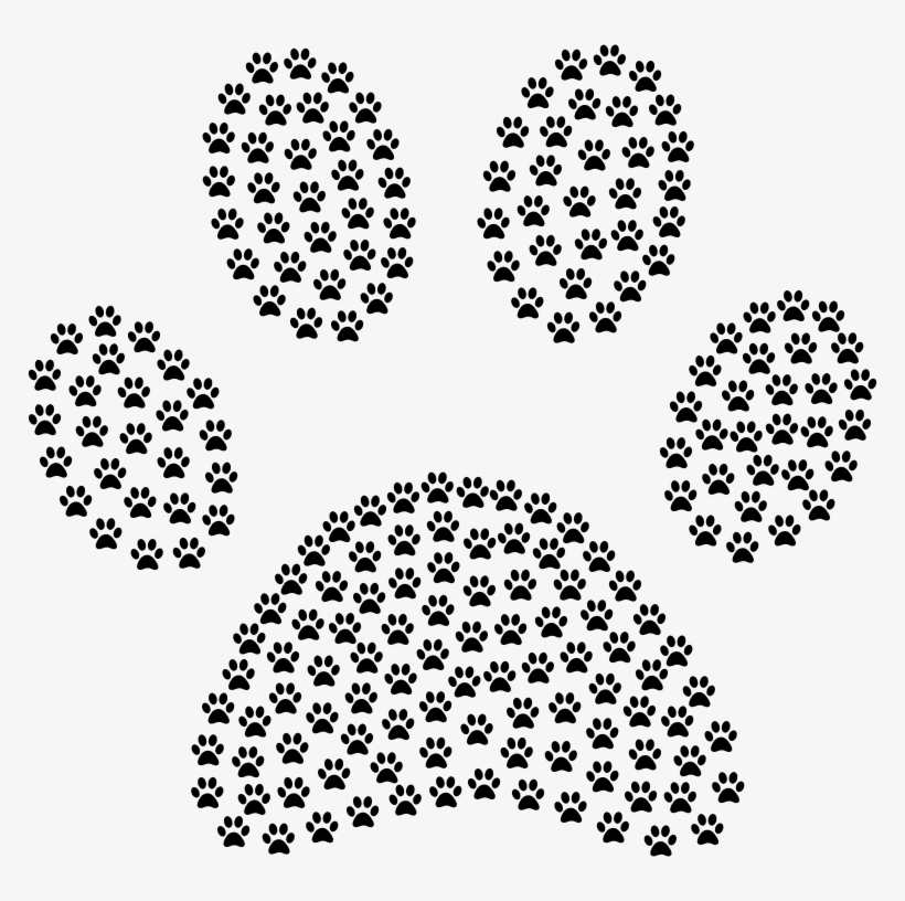 Paw Print Fractal, transparent png #8619966