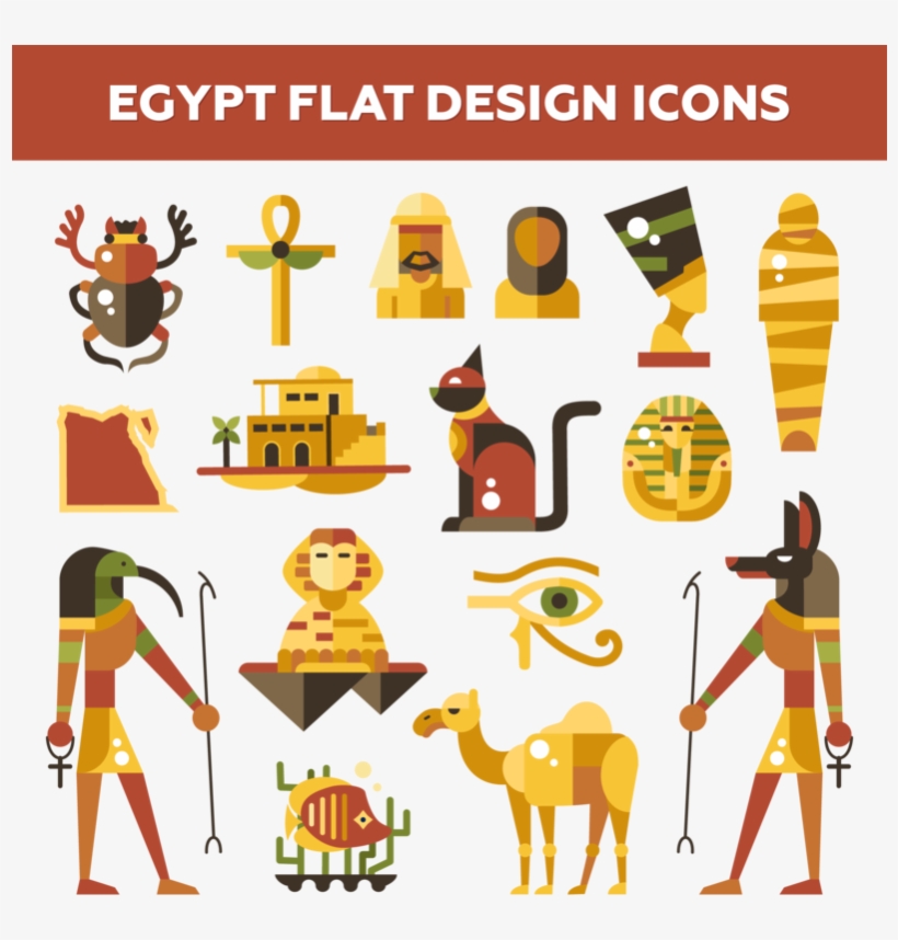 This Png File Is About Papyrus Free Png , Pyramid Png - Egypt Flat Design Icons, transparent png #8620024