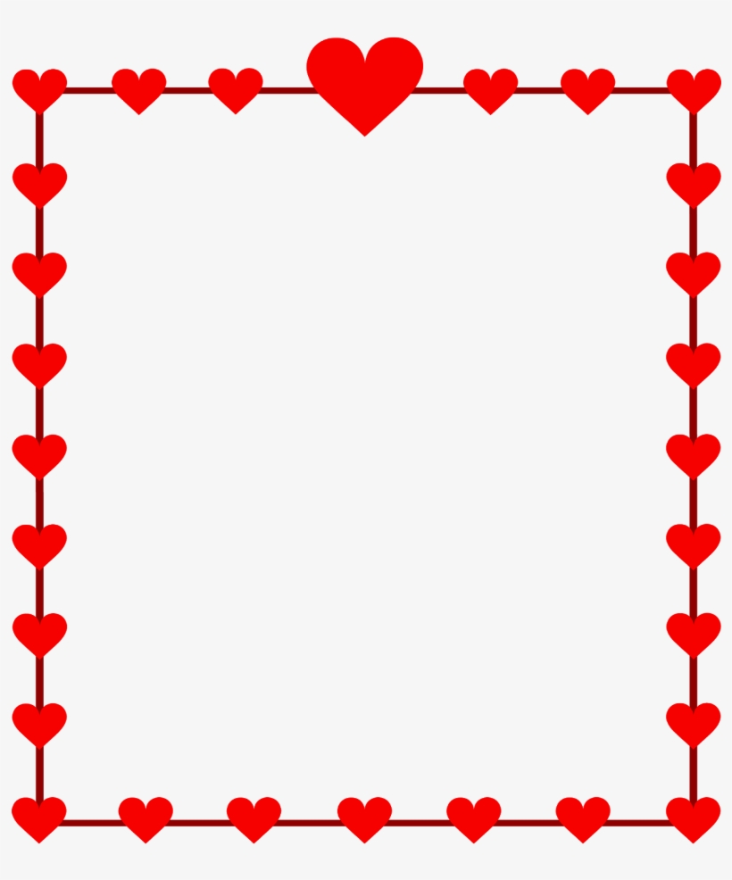 Mq Sticker - Valentines Border Clip Art, transparent png #8620130