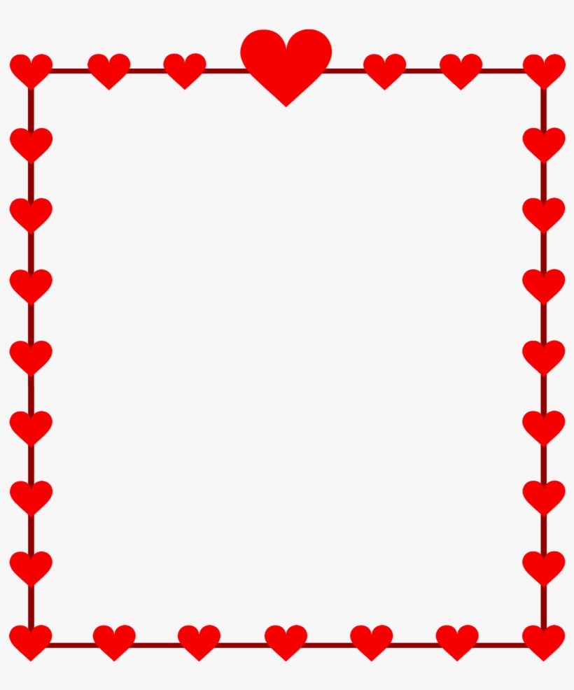 Mq Sticker - Valentines Border Clip Art, transparent png #8620130