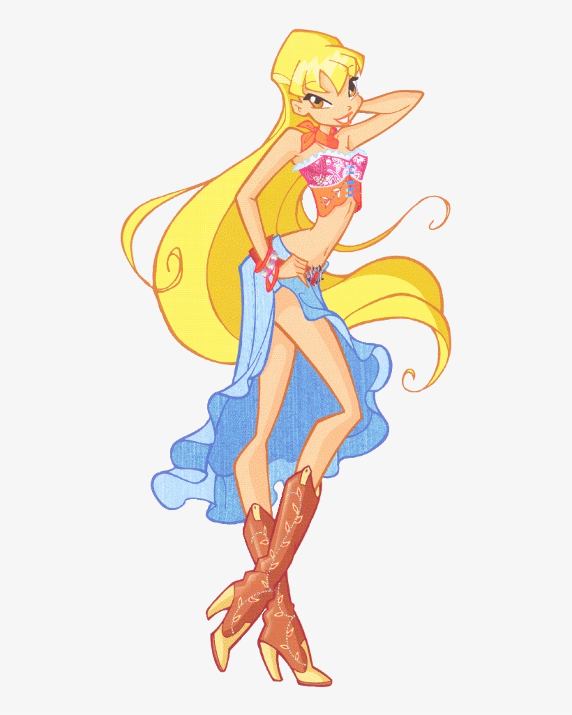 Stella As A Cowgirl - Winx Club Season 4 Stella, transparent png #8620136