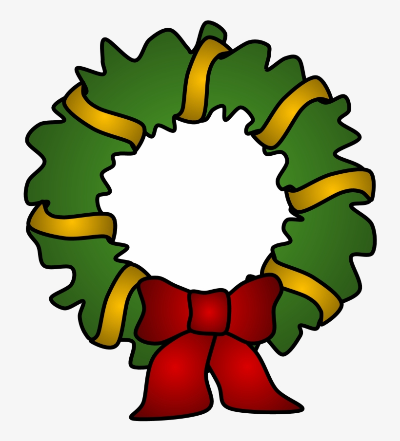 Wreath, Gold Tinsel, Png - Icono De Feliz Navidad, transparent png #8620393