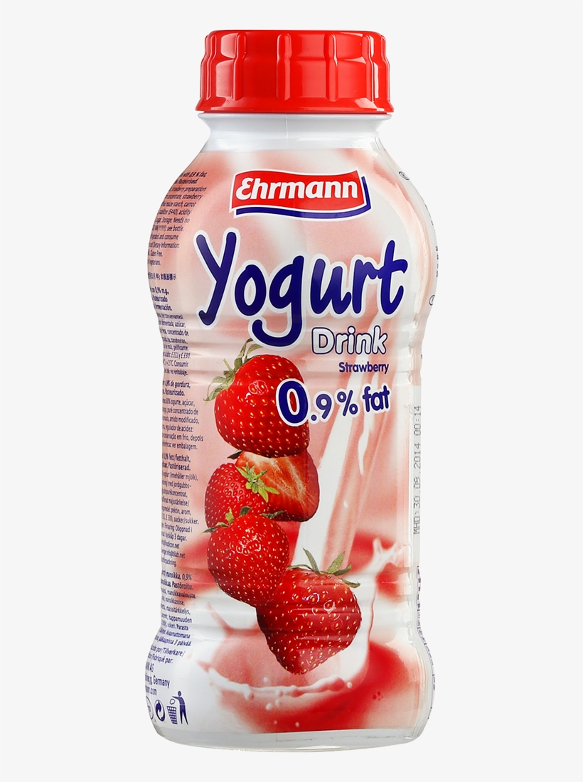 Strawberry Yog - Ehrmann Yogurt Drink, transparent png #8620927