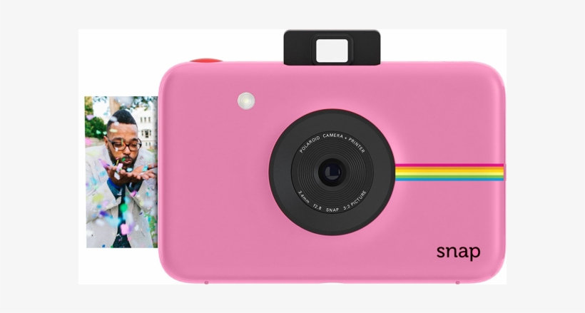 Polaroid Polsp01bp Snap Pink Instant Print Camera 10 - Polaroid Snap Pink Instant Camera, transparent png #8621179