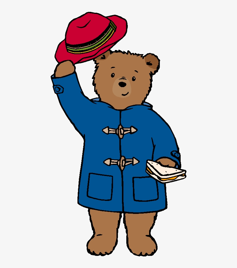 Paddington's Red Hat Is A Odd Red Stained Bucket Hat, - Paddington Bear Cartoon, transparent png #8621631