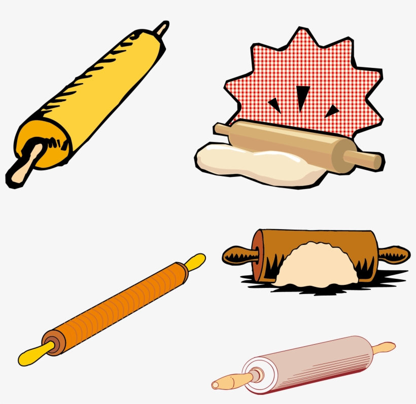The Kitchen Clipart Rolling Pin - Rolling Pin Clip Art, transparent png #8621890