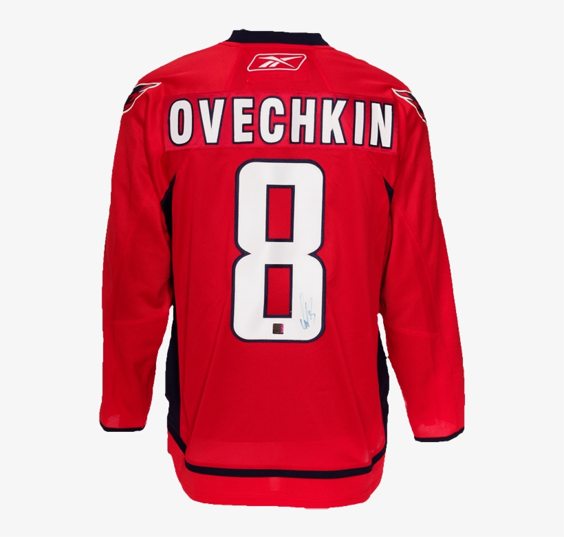 Alexander Ovechkin Signed Washington Capitals Reebok - Back Of Alex Ovechkin Jersey, transparent png #8621919