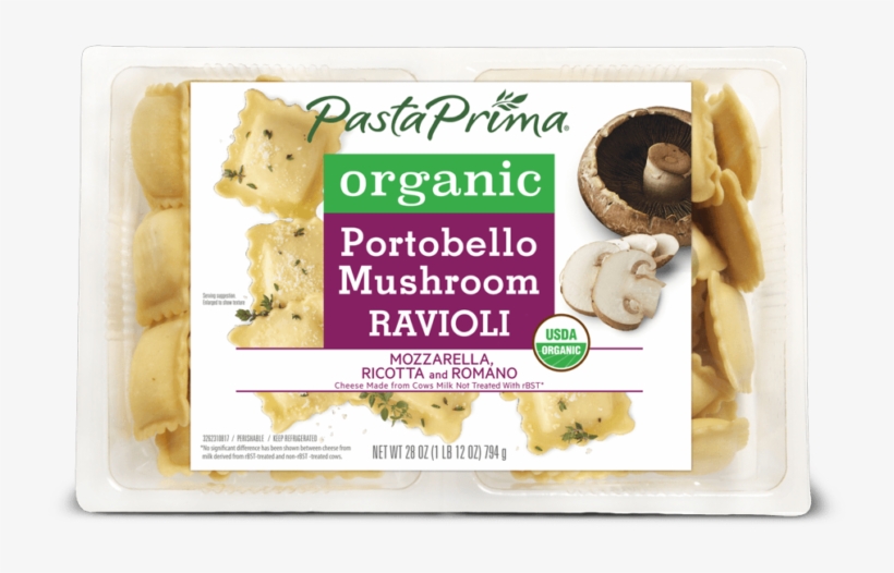 Organic Portobello Mushroom Ravioli - Pasta Prima, transparent png #8621966