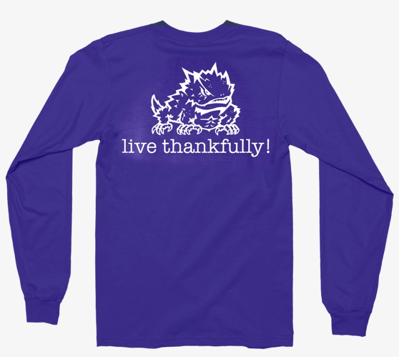 Purple Lt Tcu - Long-sleeved T-shirt, transparent png #8624106
