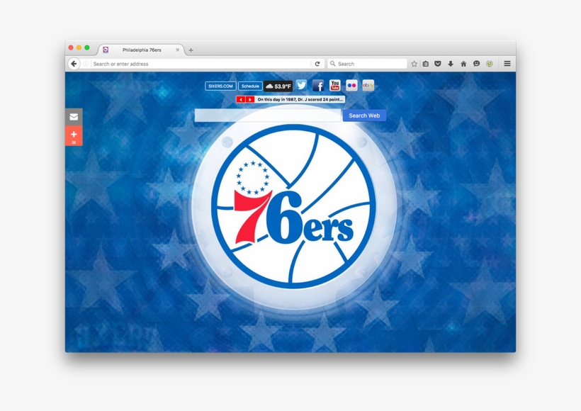 Nba Philadelphia 76ers New Tabby Brand Thunder, Llc, transparent png #8624157