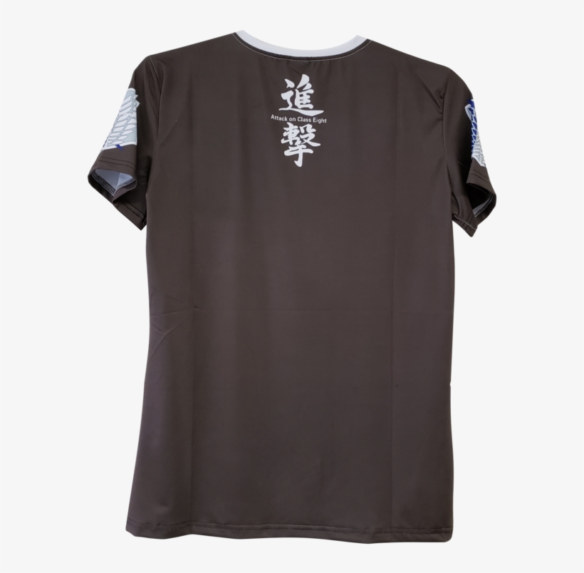 T-shirt Attack On Titan Rush - Active Shirt, transparent png #8624239
