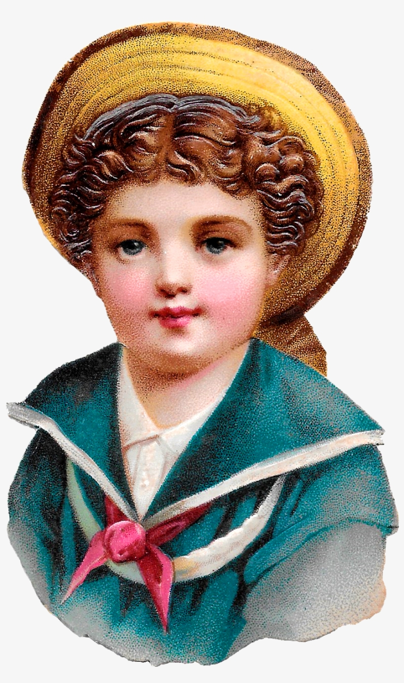 Victorian Sailor Boy Clipart Download - Child, transparent png #8624805