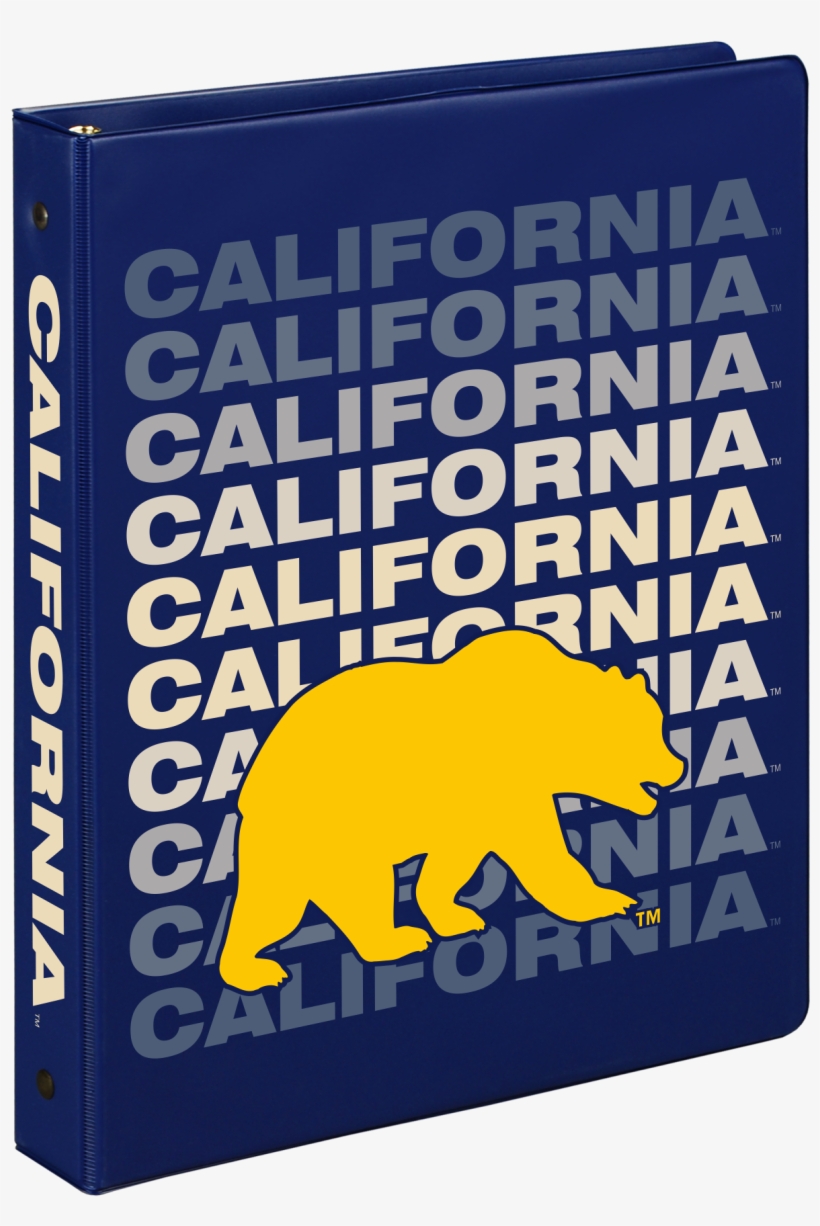 University Of California Berkeley 1" Binder With Bear - Boar, transparent png #8625520