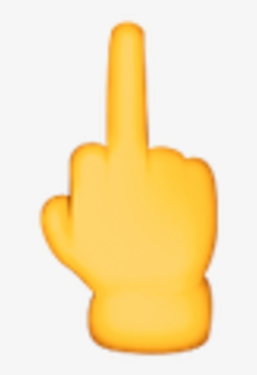 Middlefinger - Middle Finger Emoji Png, transparent png #8625903