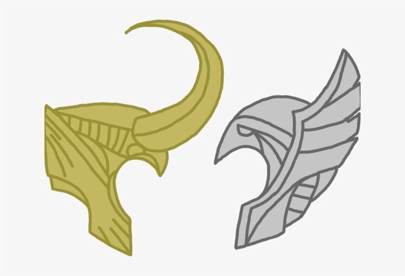 Thor Clipart Thor Helmet - Thor And Loki Helmet, transparent png #8626504
