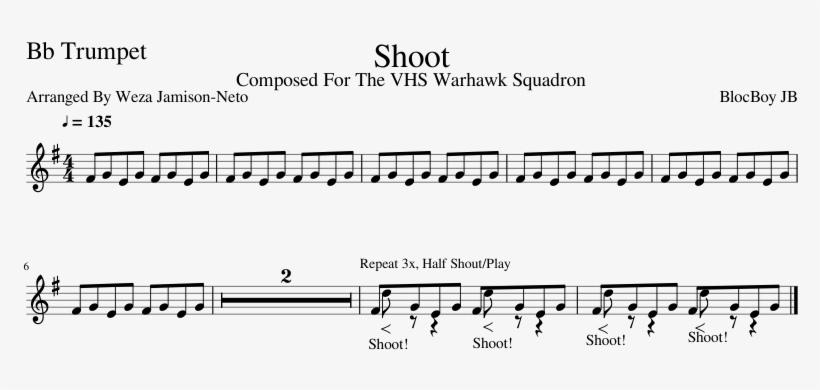 Shoot (bb Trumpet), transparent png #8626894