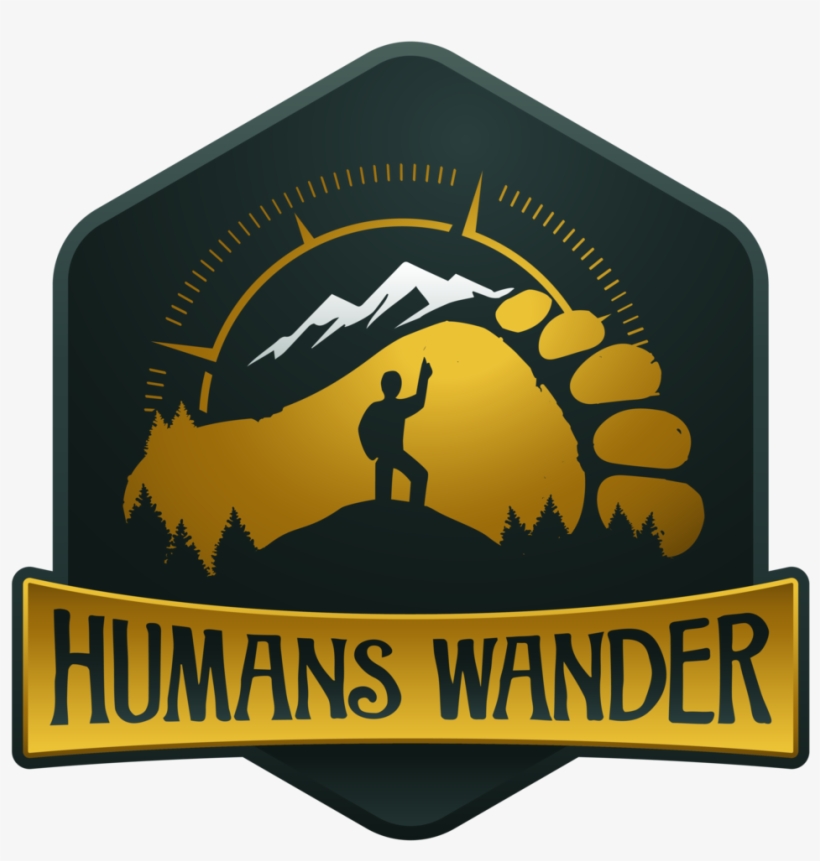 Logo Humanswander Label Transparent Background-01 - Sign, transparent png #8628450