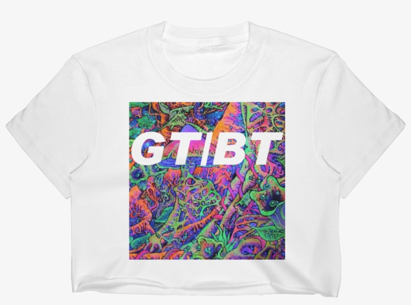 ''trip'' Women's Crop Top Okamistudio - Graphic Design, transparent png #8628866