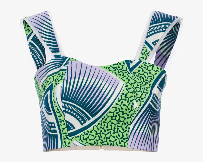 Coral Green Crop Top, transparent png #8628947