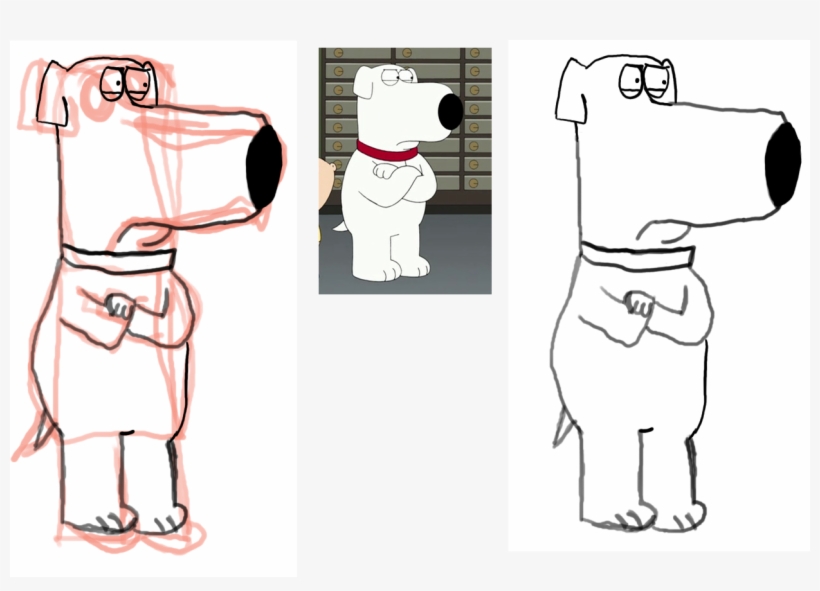 Family Guy - Brian - Cartoon, transparent png #8629194
