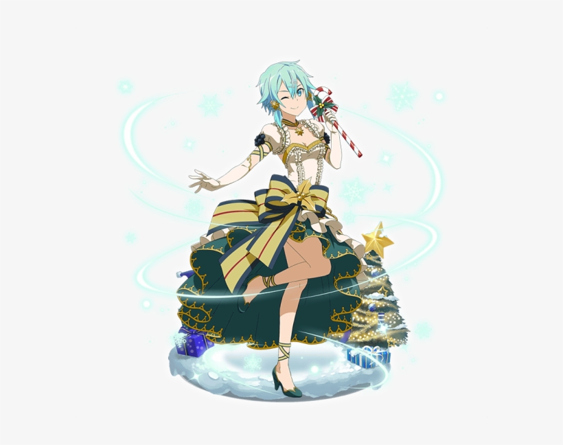 Sinon - Merry Christmas Draw Of Anime Christmas Girl, transparent png #8629274