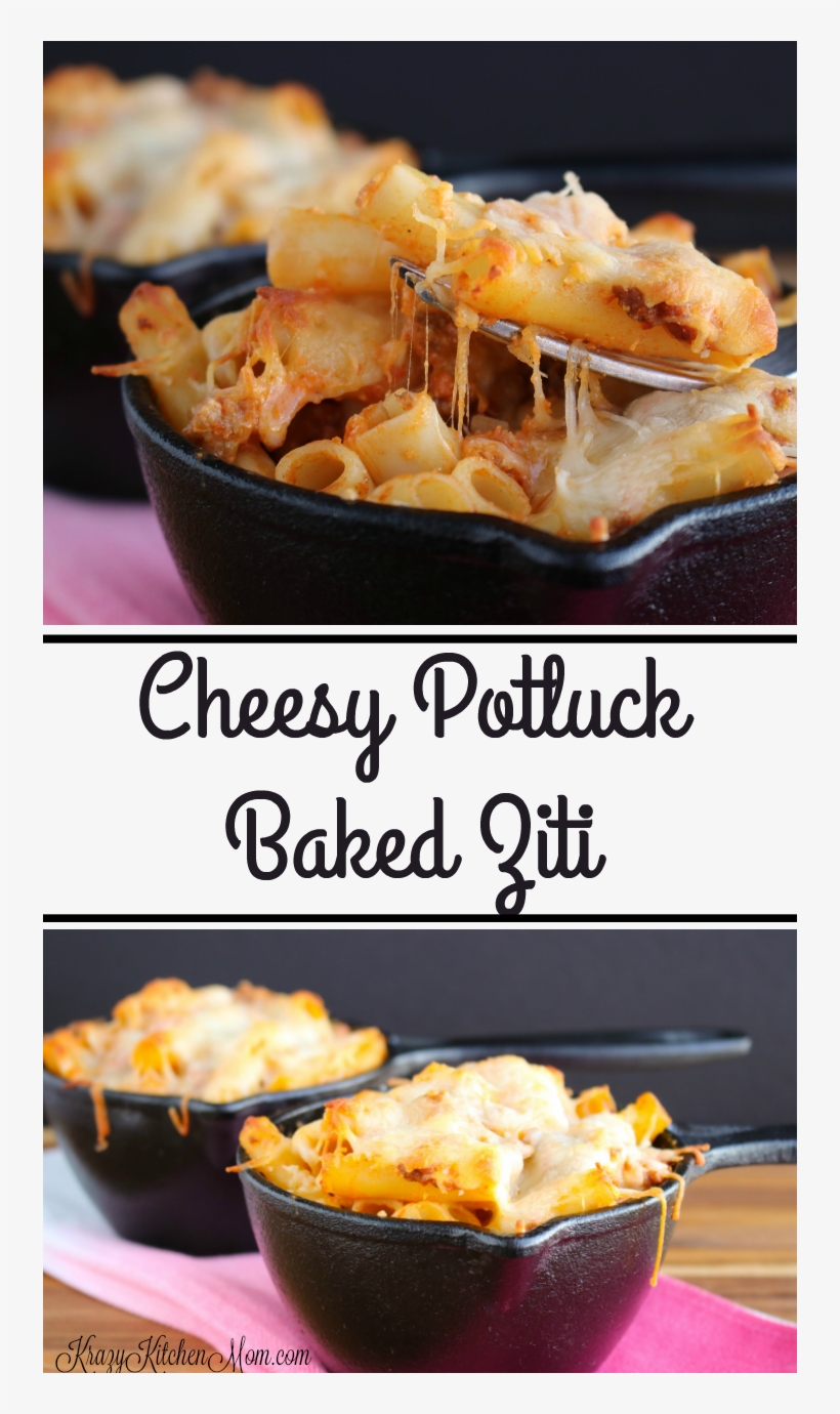 Make Cheesy Potluck Baked Ziti For Your Next Party - Beauty Box, transparent png #8630140