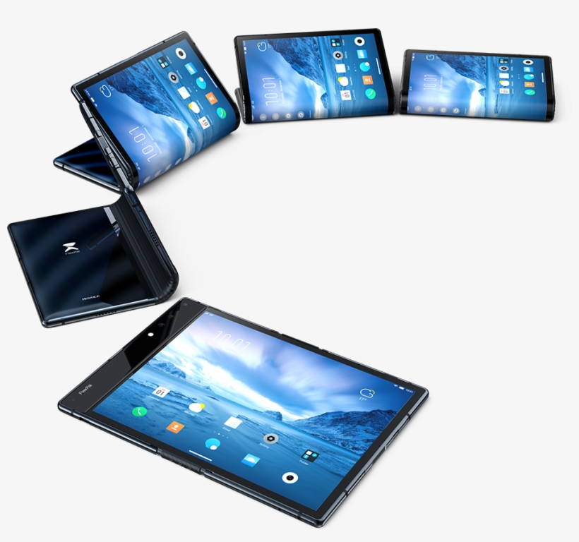 World's First Commercial Foldable Smartphone With Flexible, transparent png #8630472