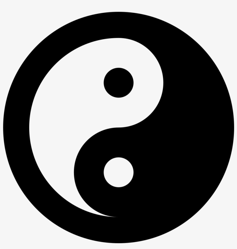 Font Awesome 5 Solid Yin-yang - Yin Yang Icon, transparent png #8630866