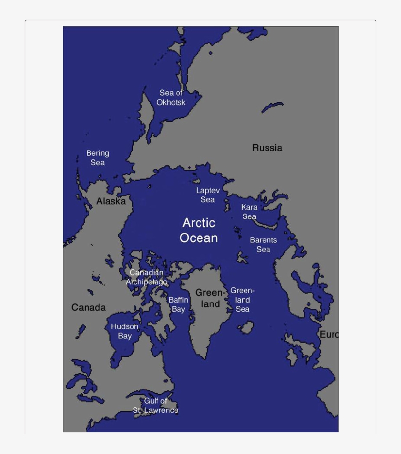 Map Of Case Study Sub-regions - North Pole Ice 2018, transparent png #8630924