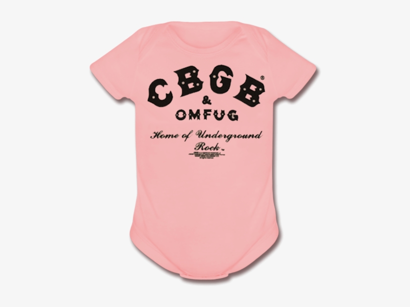 Cbgb Baby Classic Logo Pink Onesie - Cbgb Omfug Cbgb Logo, transparent png #8631065