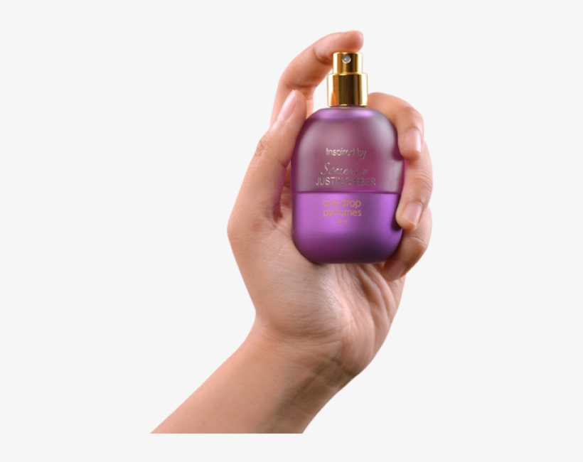 Purple Bottle - Hand Spraying Perfume Bottle Png, transparent png #8631313