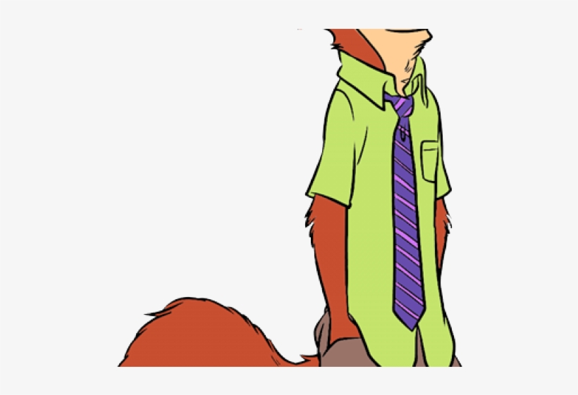 Drawn Disney Nick Wilde - Illustration, transparent png #8631365