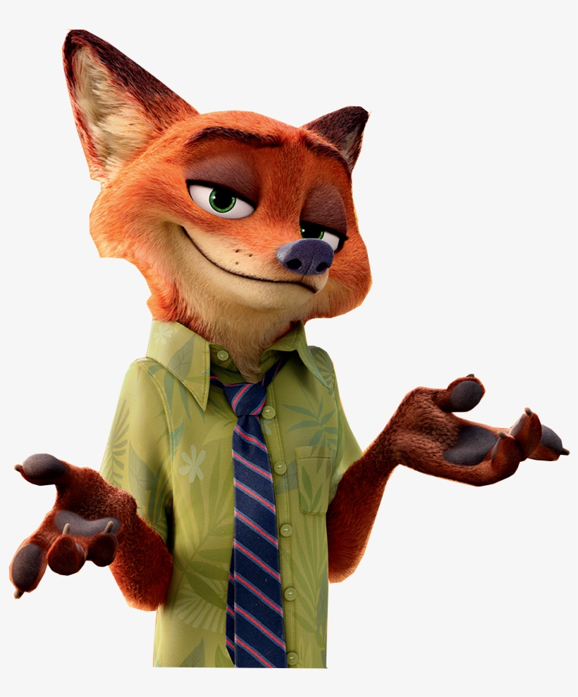 Fox - Nick Wilde Zootopia Fox, transparent png #8631726