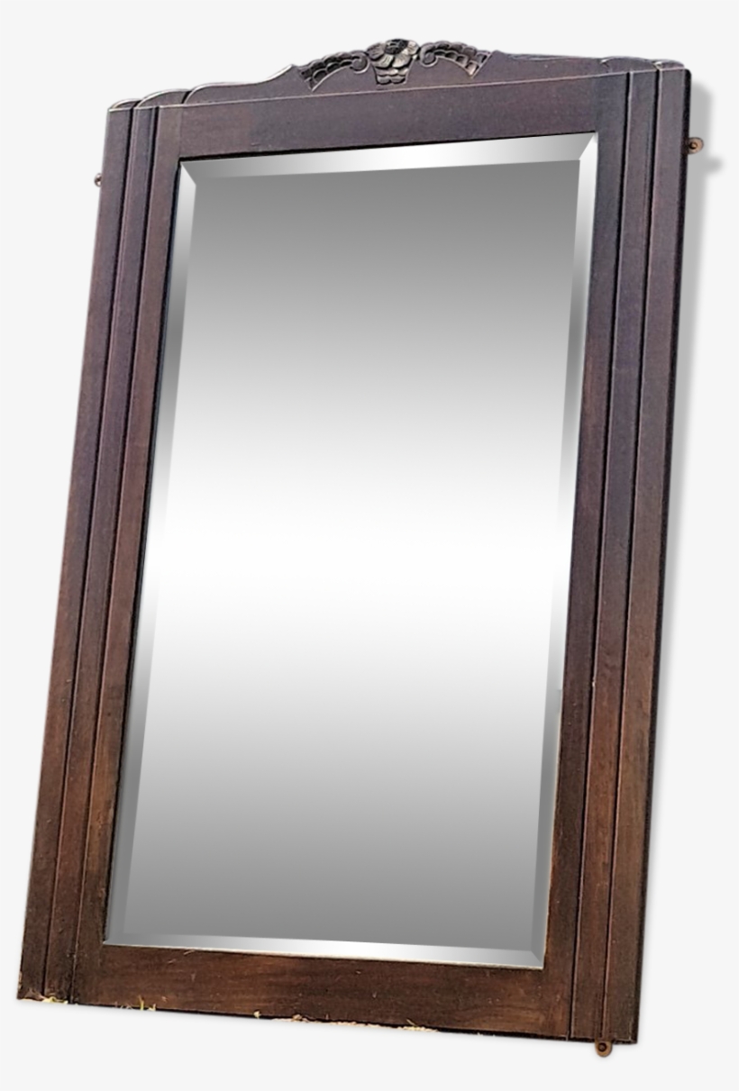 Mirror Frame Wood Dark Art Deco 130x82cm - Plywood, transparent png #8631931