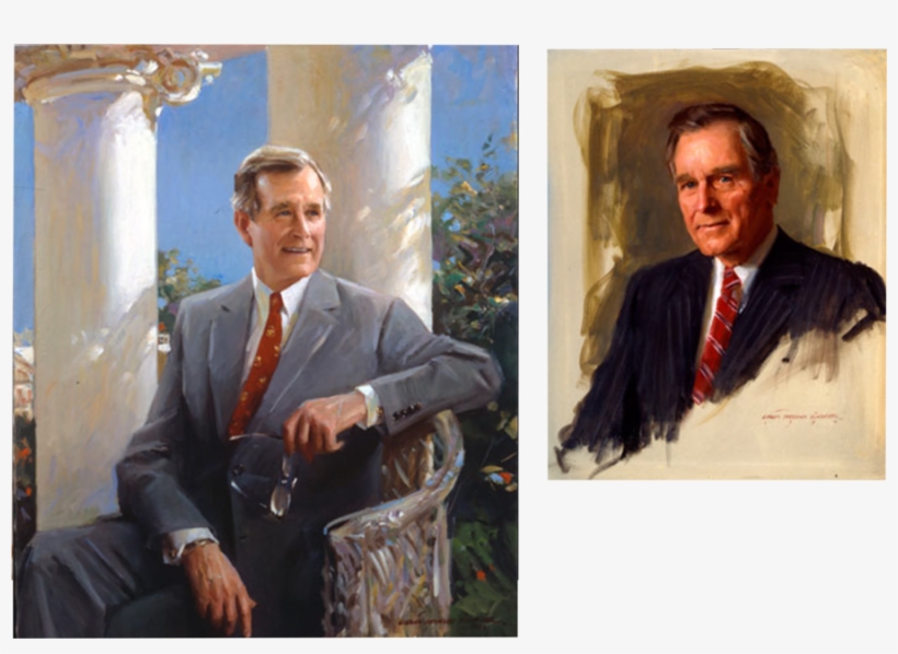 Ghwbush Collage1 Ghwbushcollage - Gentleman, transparent png #8632362