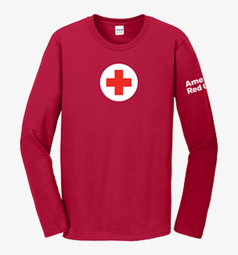 100% Cotton Classic Long Sleeve T Shirt With American - Long-sleeved T-shirt, transparent png #8632414