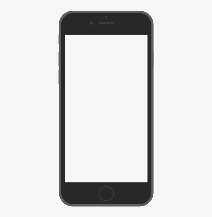 Iphone-black - Blank Iphone No Background, transparent png #8633083