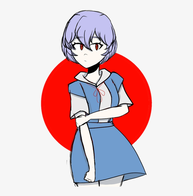 Rei Ayanami By Colorbarsghost - Cartoon, transparent png #8633298