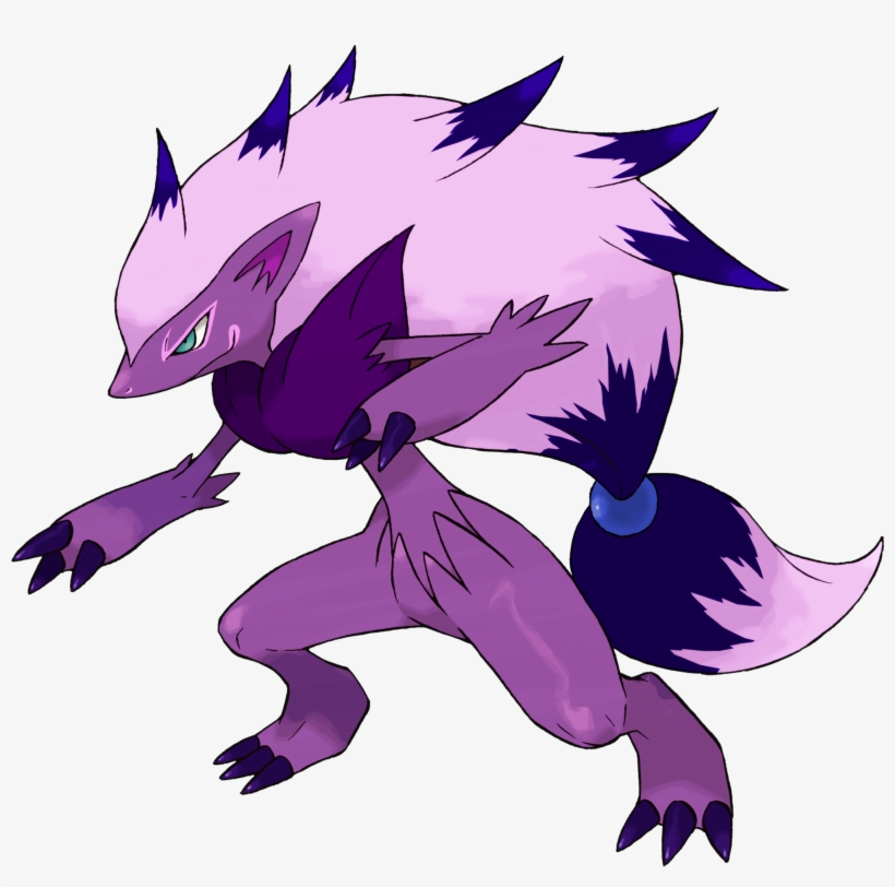 Jssb Zoroark Alt 4 - Cartoon, transparent png #8633710