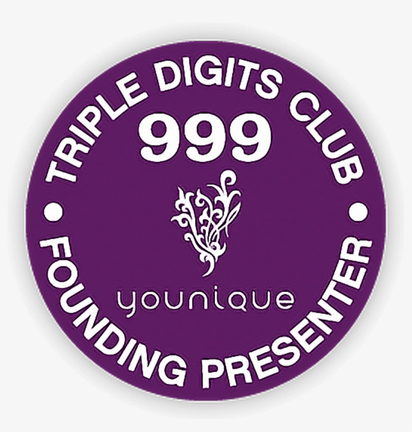 Tripledigitsclub 999 Foundingpresenter Younique Freetoe - Younique, transparent png #8633824