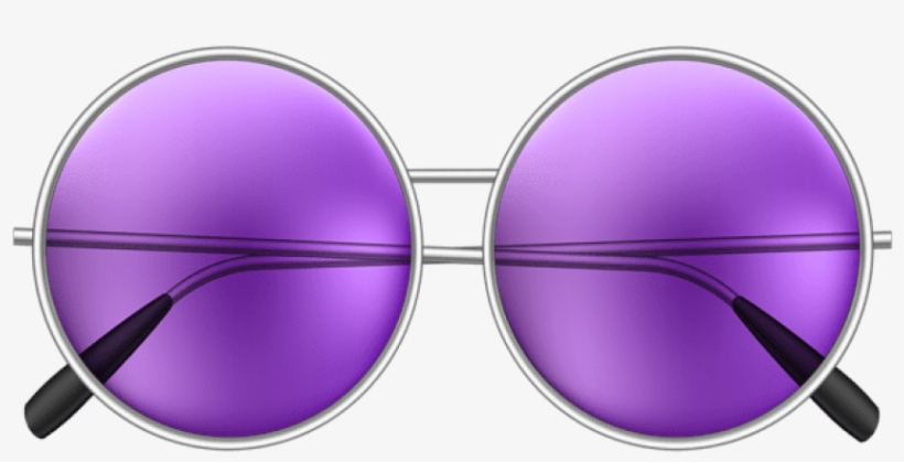 Free Png Download Round Sunglasses Purple Clipart Png - Hippie Glasses Transparent Background, transparent png #8633919