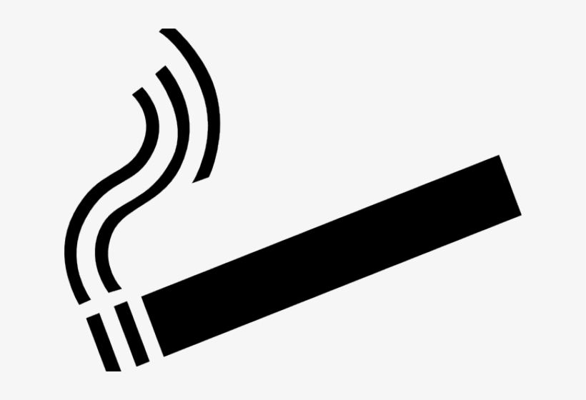 Cigarette Clipart Lit - Cigarette Clipart, transparent png #8634475