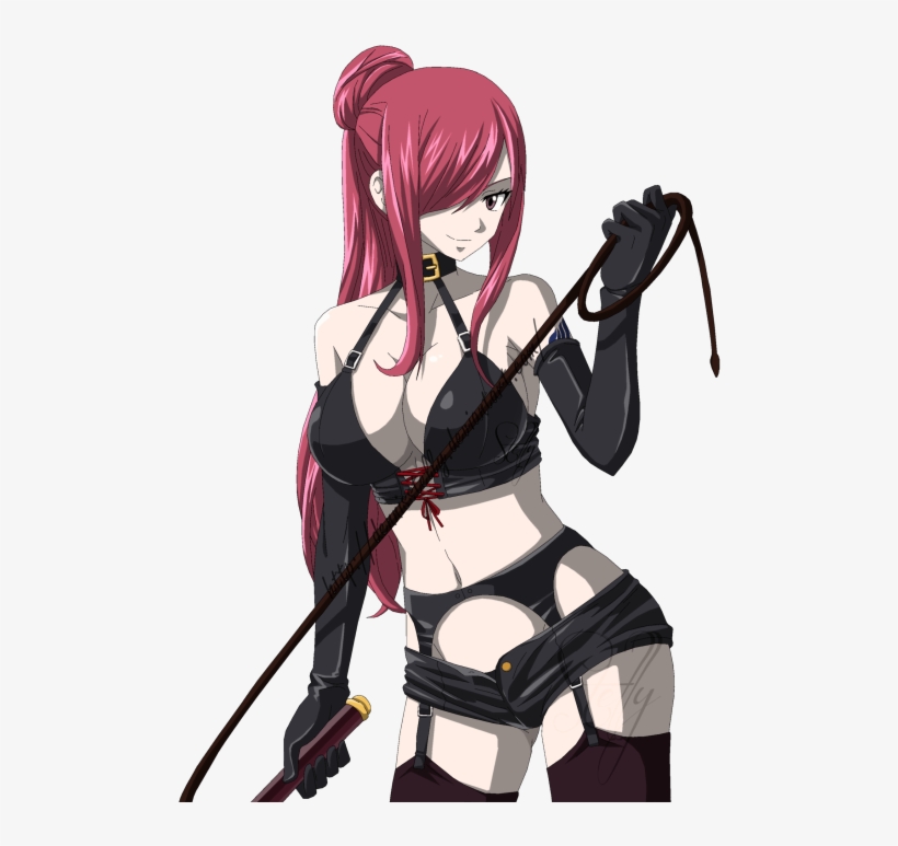 Anime Big Boobs - Sexy Erza Scarlet Anime, transparent png #8635575