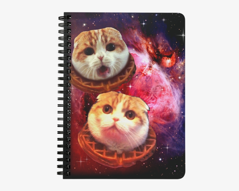 Space Waffles Spiralbound Notebook - Waffles The Cat Merch, transparent png #8636253