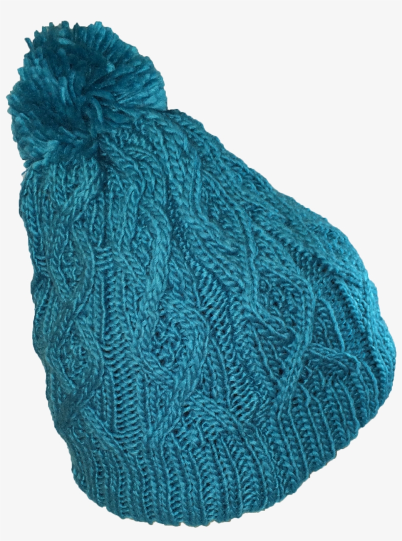 Winter-hats Ladies Fleece Lined Cable Knit Pom Hat - Knit Cap, transparent png #8638015