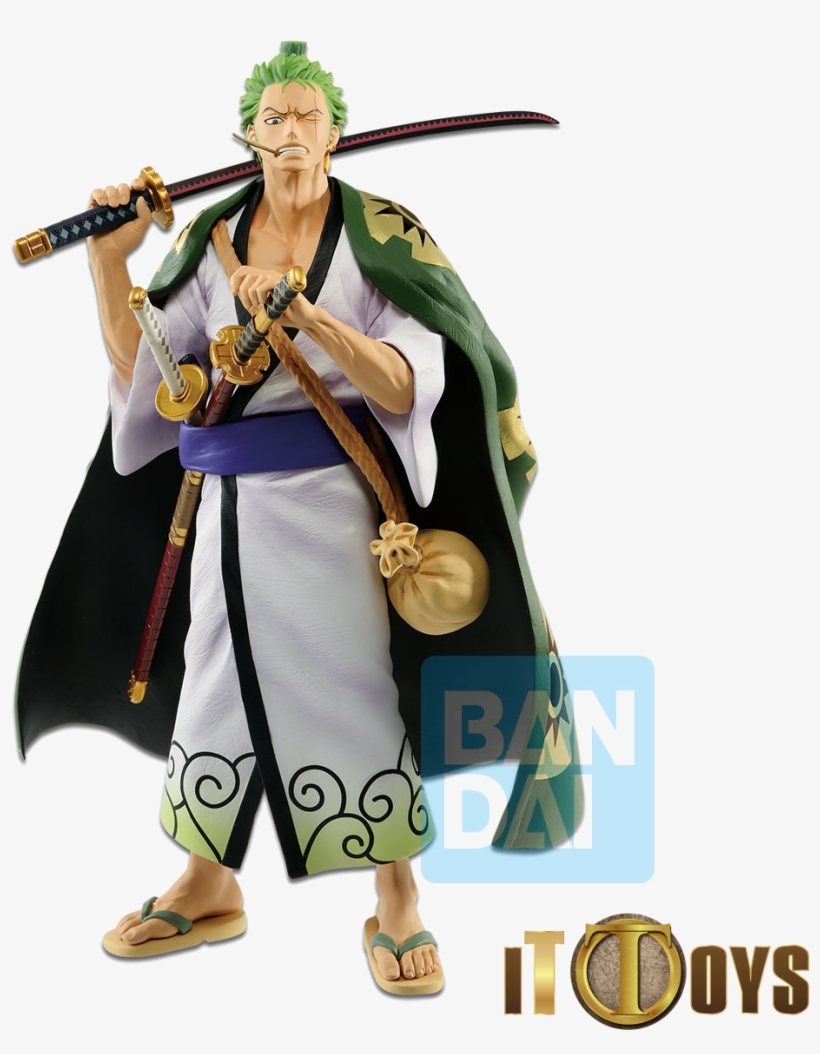 Non Scale Figure One Piece Roronoa Zoro Japanese Style - One Piece Roronoa Zoro Japanese Style Figure, transparent png #8638024