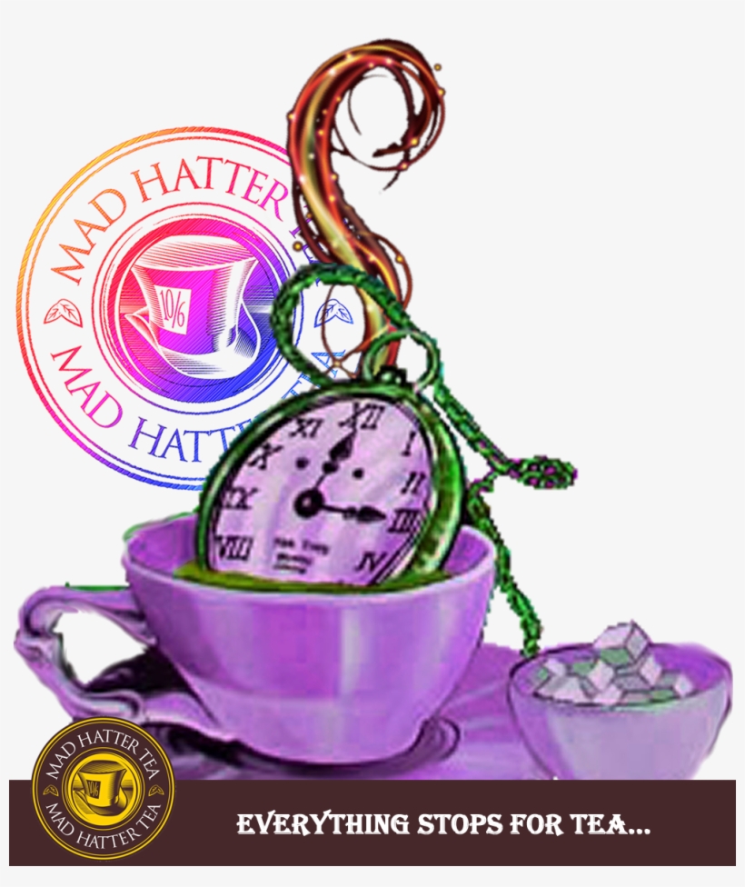Mad Hatter Tea With Fob Watch, transparent png #8638098