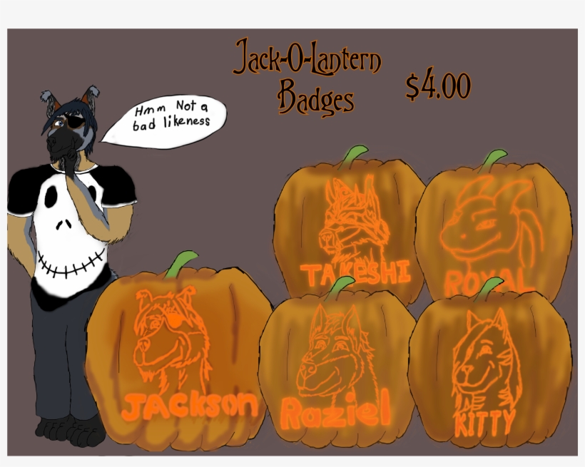 Jack O Lantern Badge Commissions - Jack-o'-lantern, transparent png #8638150