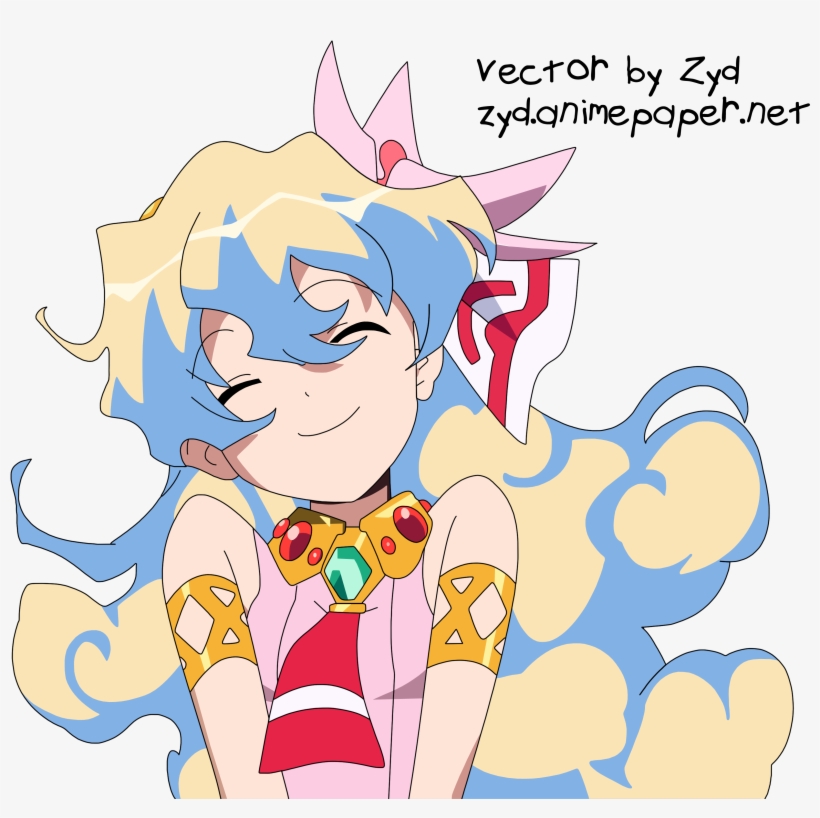 Illustration Artwork Line Art Cartoon Tengen Toppa - Gurren Lagann Nia Teppelin, transparent png #8638189